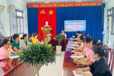 Trường Mầm non Phổ Châu tổ chức sinh hoạt Chi bộ thường kỳ tháng 10