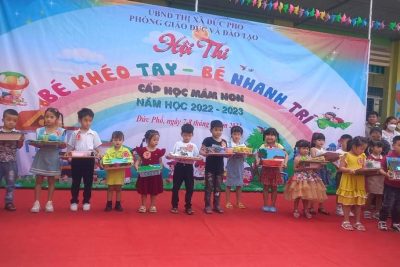 Hội Thi ” Bé khéo tay-bé nhanh trí” cấp thị xã năm học 2022-2023