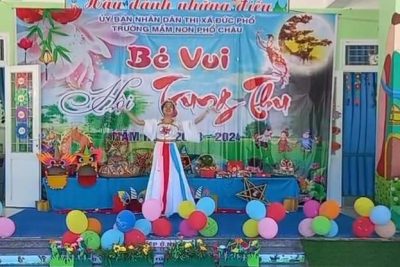 ❤❤Một mùa trung thu thật vui vẻ và ý nghĩa với các bé. Các hoạt động trải nghiệm, những giây phút trung thu vui nhộn, nghe về sự tích chị Hằng, chú Cuội, Phá cổ, múa lân, các trò chơi dân gian…                                                                             ❤❤Cảm ơn Đoàn Thanh niên xã Phổ Châu đã tặng 50 xuất quà cho các bé.                                             ❤❤Cảm ơn các bậc phụ huynh đã đồng hành cùng với nhà trường đã tổ chức cho các con có một mùa trung thu đáng nhớ!