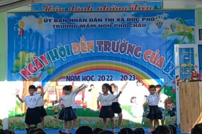 Trường mầm non Phổ Châu tổ chức khai giảng năm học 2022 – 2023 và ngày hội đến trường của bé